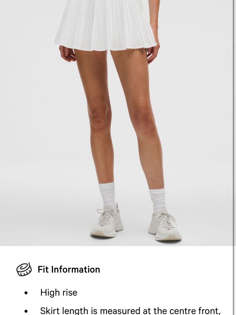 Lululemon RePleat High-Rise White Pleated Tennis Skirt - Picture 6 of 11